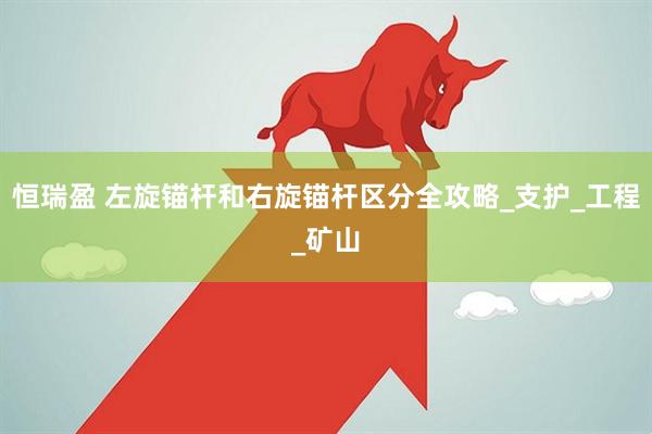 恒瑞盈 左旋锚杆和右旋锚杆区分全攻略_支护_工程_矿山